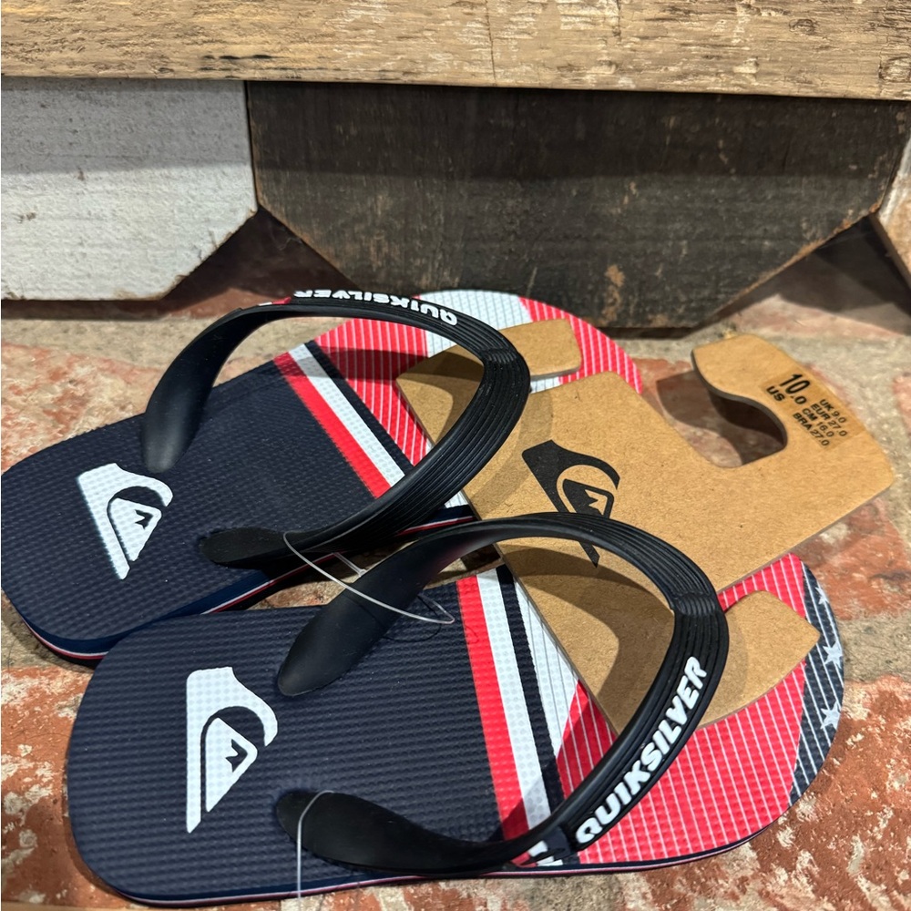 Quiksilver Black and White Sandals
